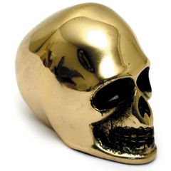 MCS Shift lever knob. Polished brass skull