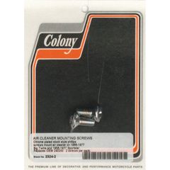 Colony Colony, air cleaner cover mount screw kit. Chrome