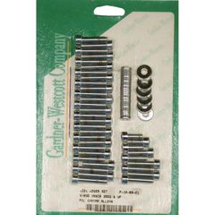 Gardner-Westcott V-Rod side cover set. pol. chr allen