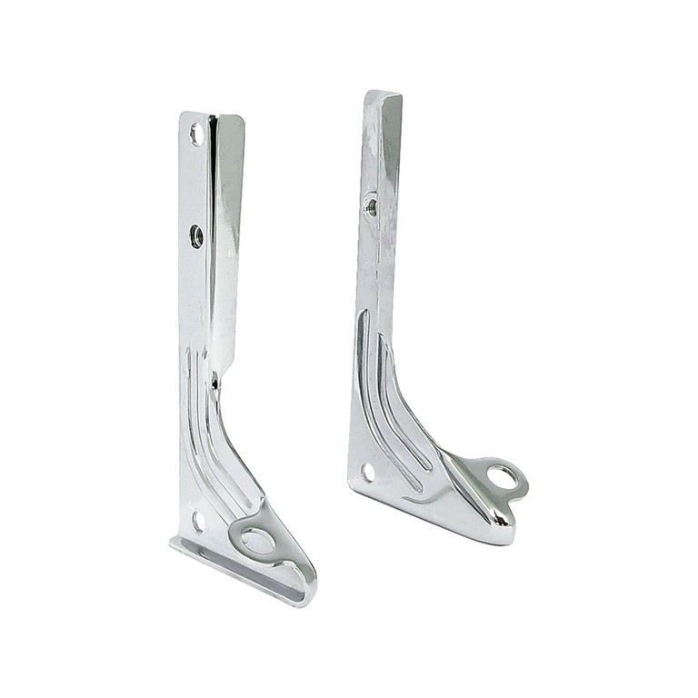 MCS Spotlamp / passing lamp mount bracket kit. Chrome