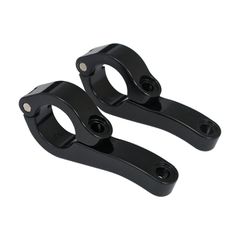 MCS Engine guard clamp set, for spotlamps. long. Black