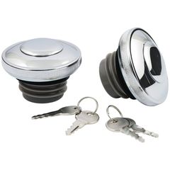 MCS Gas cap set with lock, chrome
