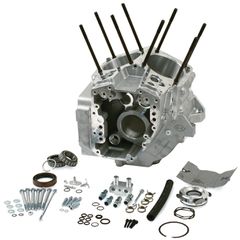S S, 99-06 crankcase assembly, 4-1/8″ bore. Silver