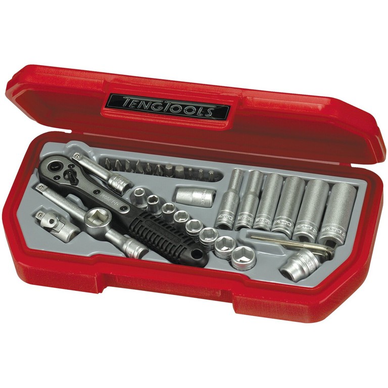 Tengtools Teng Tools, 1/4″ socket wrench set. US 35pc