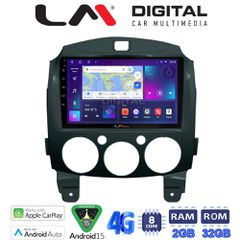 LM Digital - LM ZR8430 GPS Οθόνη OEM Multimedia Αυτοκινήτου για MAZDA 2 2007>2014 (CarPlay/AndroidAuto/BT/GPS/WIFI/GPRS)