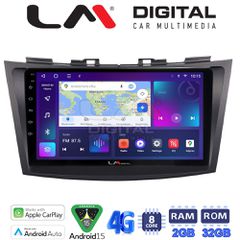 LM Digital - LM ZR8179 GPS Οθόνη OEM Multimedia Αυτοκινήτου για SUZUKI SWIFT 2011>2016 (CarPlay/AndroidAuto/BT/GPS/WIFI/GPRS)