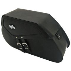 Ledrie Ledrie, reinforced rigid leather saddlebag set. 25 liter