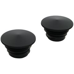 MCS Black gas cap set, pointed