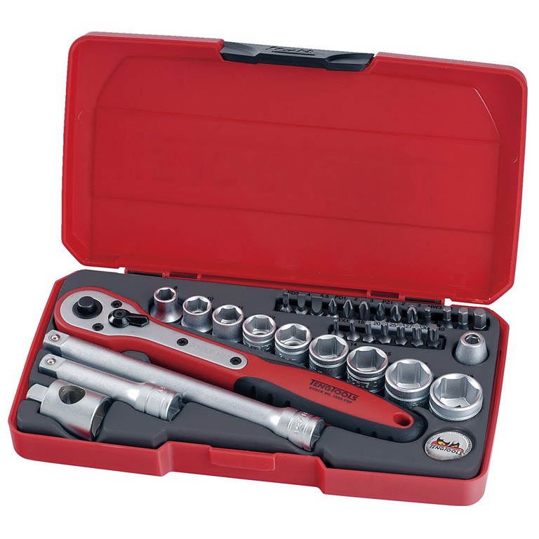 Tengtools Teng Tools, 3/8″ socket wrench set. Metric 34pc