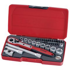 Tengtools Teng Tools, 3/8″ socket wrench set. Metric 34pc