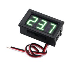 Βολτόμετρο ψηφιακό 3 καλώδια Necom PF-P5 12V ΠΡΑΣΙΝΟ ΧΡΩΜΑ