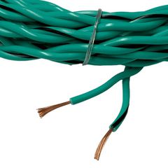 Καλώδια ηχείων (twinned) 2x1,00mm² 100% OFC 1 meter Auto-Connect Green720SCTGRN210L2