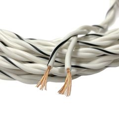Καλώδια ηχείων (twinned) 2x1,00mm² 100% OFC 1 meter Auto-Connect 720SCTWH210L2 White