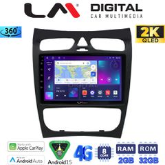 LM Digital - LM ZB8812 GPS Οθόνη OEM Multimedia Αυτοκινήτου για Mercedes CLK (W209) 2000 > 2004 (CarPlay/AndroidAuto/BT/GPS/WIFI/GPRS)