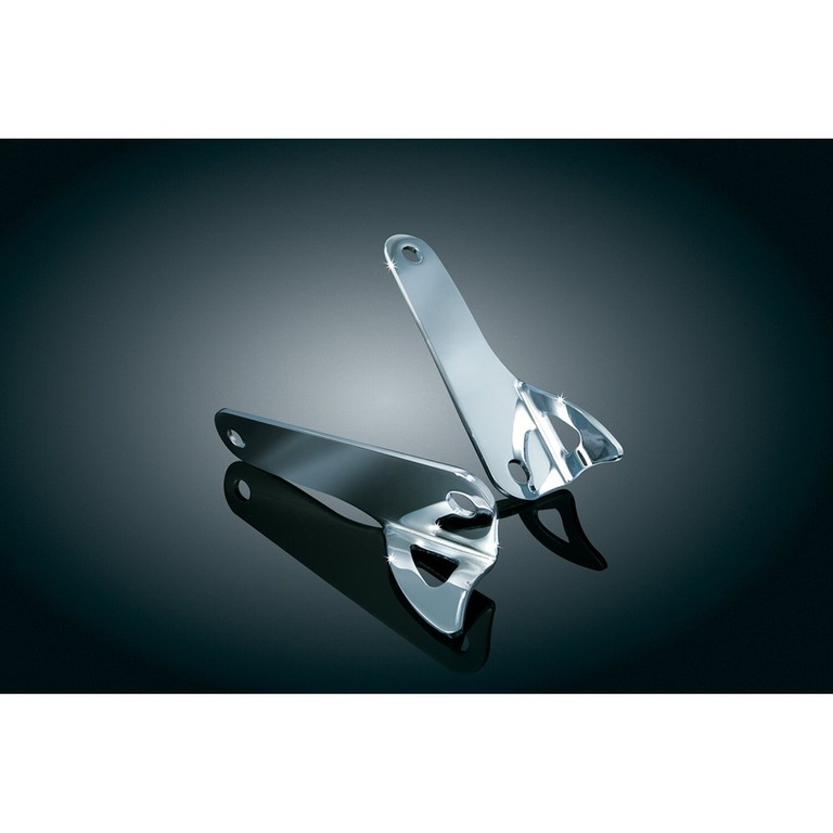 Kuryakyn Kuryakyn, Front fork custom tie-down brackets. Chrome