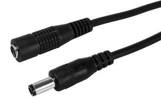 POWERTECH καλώδιο προέκτασης τροφοδοσίας CAB-H200, 5.5x2.5mm, 1.5m, μαύρο