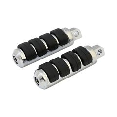 MCS Comfort foot pegs. Small diameter. Chrome
