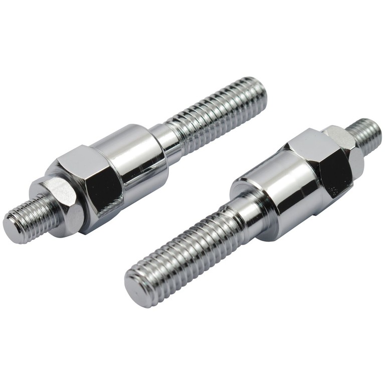 MCS Dyna front turn signal relocation kit. Chrome