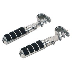 MCS Comfort foot peg set. clamp-on. Chrome