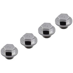 Streethogs Street Hogs, rocker shaft end plug set. Hex style. Stainless