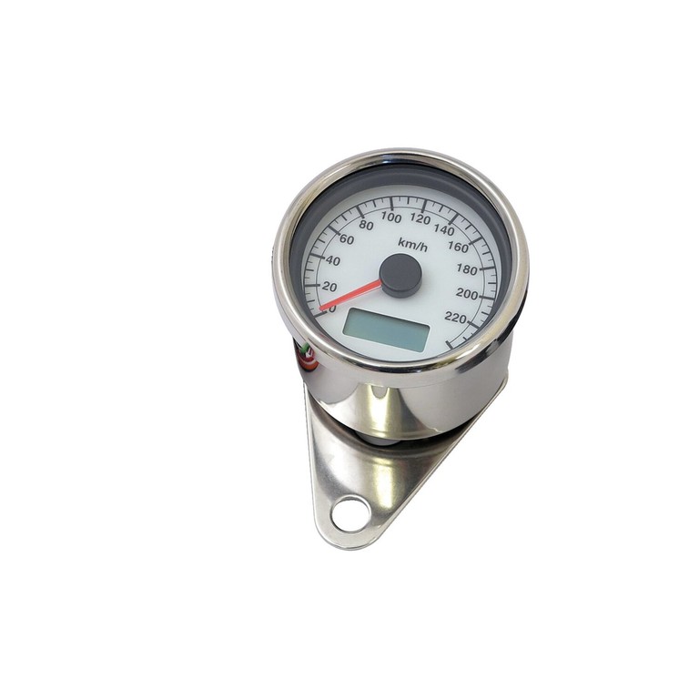 MCS Stoker, electronic speedometer. 60mm. White face