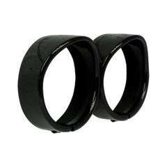 MCS Recessed trim rings with visor. 4.5″ spotlamp. Satin black