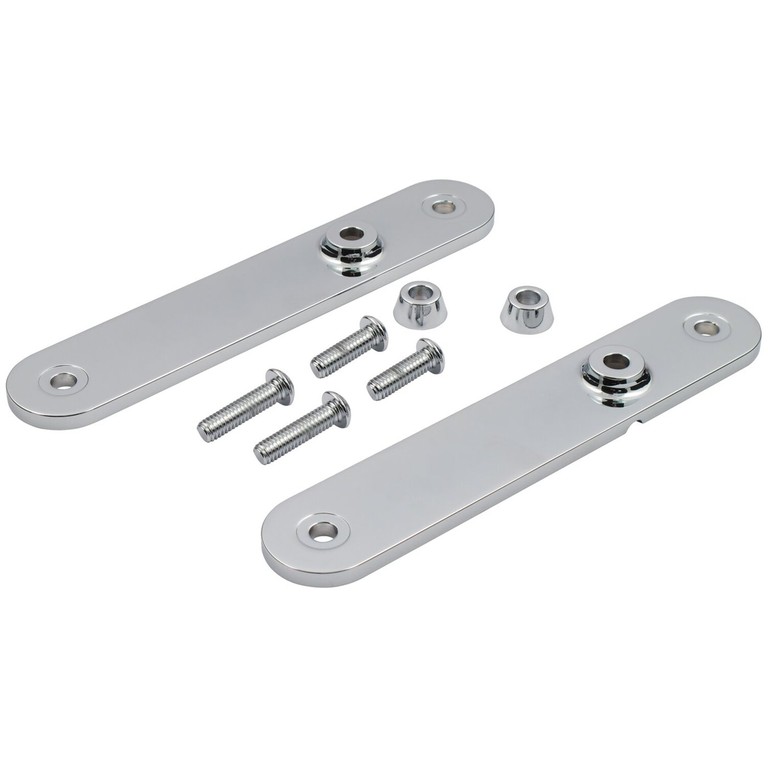 MCS Touring front turn signal relocation kit. Chrome