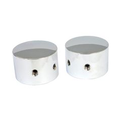 MCS Rear axle nut cover kit. Chrome