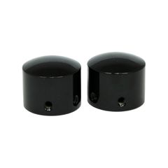 MCS Front axle nut cap kit. Black. Domed