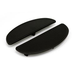 MCS Oval floorboard pads. knurled/ribbed. Black