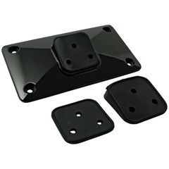 MCS License plate bracket, pyramid. Black