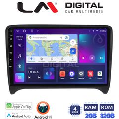 LM Digital - LM ZN4078 GPS Οθόνη OEM Multimedia Αυτοκινήτου για AUDI TT 2007 > 2014 (CarPlay/AndroidAuto/BT/GPS/WIFI/GPRS)