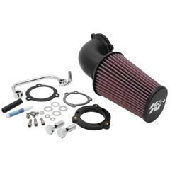 K K, AirCharger performance air cleaner kit. Black