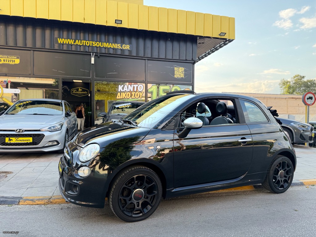 Fiat 500 2015 *CABRIO SPORT S*16’*1.200cc*AUTO TSOUMANIS*EST.2007*