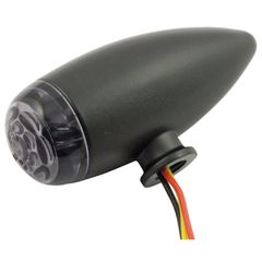 MCS Micro bullet LED taillight set. Black. Smoke lens
