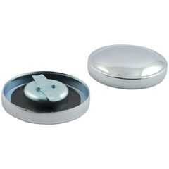 MCS Gas cap set, late style. Chrome