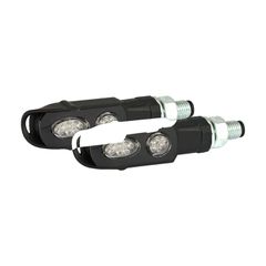 MCS Cluster, LED turn signals. Black. Clear lens
