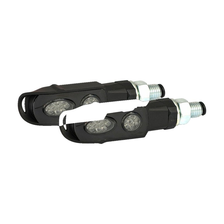 MCS Cluster, LED turn signals. Black. Smoke lens