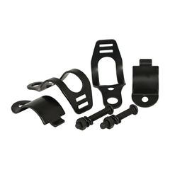 MCS Roper, turn signal fork mount kit. 30-45mm. Black
