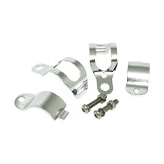 MCS Roper, turn signal fork mount kit. 30-45mm. Chrome