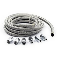 MCS Oil line & fitting kit, braided steel