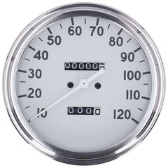 MCS FL speedometer, ’36-40 face’, white. 2.24:1 mph