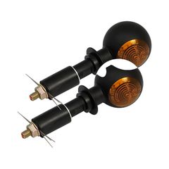 MCS Mini bulls-eye, in-bar turn signals. Black