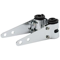 MCS Full-basic headlamp bracket assembly. Chrome. 30-38mm