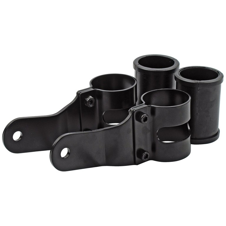 MCS Uni-basic headlamp bracket assembly. Black. 38-42mm