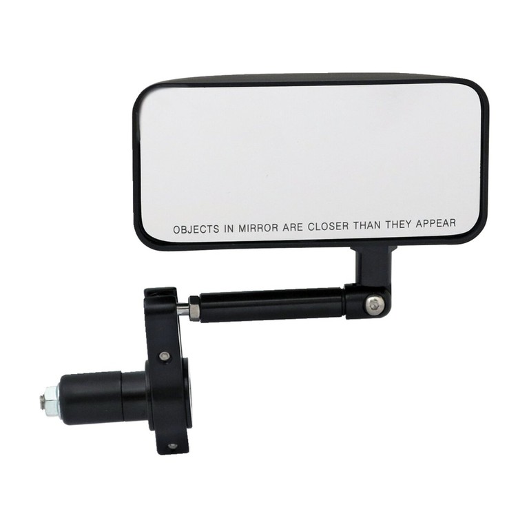 MCS Convex in-bar mirror set, rectangular. Black