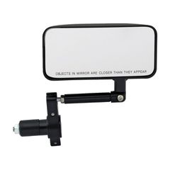 MCS Convex in-bar mirror set, rectangular. Black