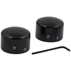 MCS Front axle nut cover kit. Black