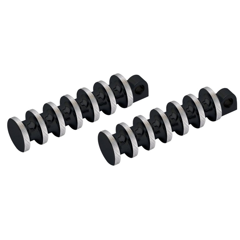 Covingtons Covingtons, Finned foot pegs. Black