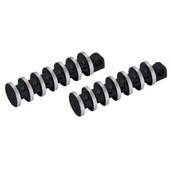 Covingtons Covingtons, Finned foot pegs. Black